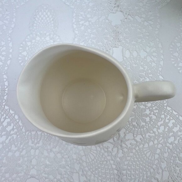 Pfaltzgraff Tea Rose 20 Oz Milk Cream Sauce Pitcher Floral Stoneware 5.25" - Picture 6 of 11